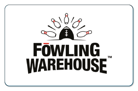 fowling warehouse pins logo on a white background